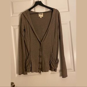 Medium brown cardigan
